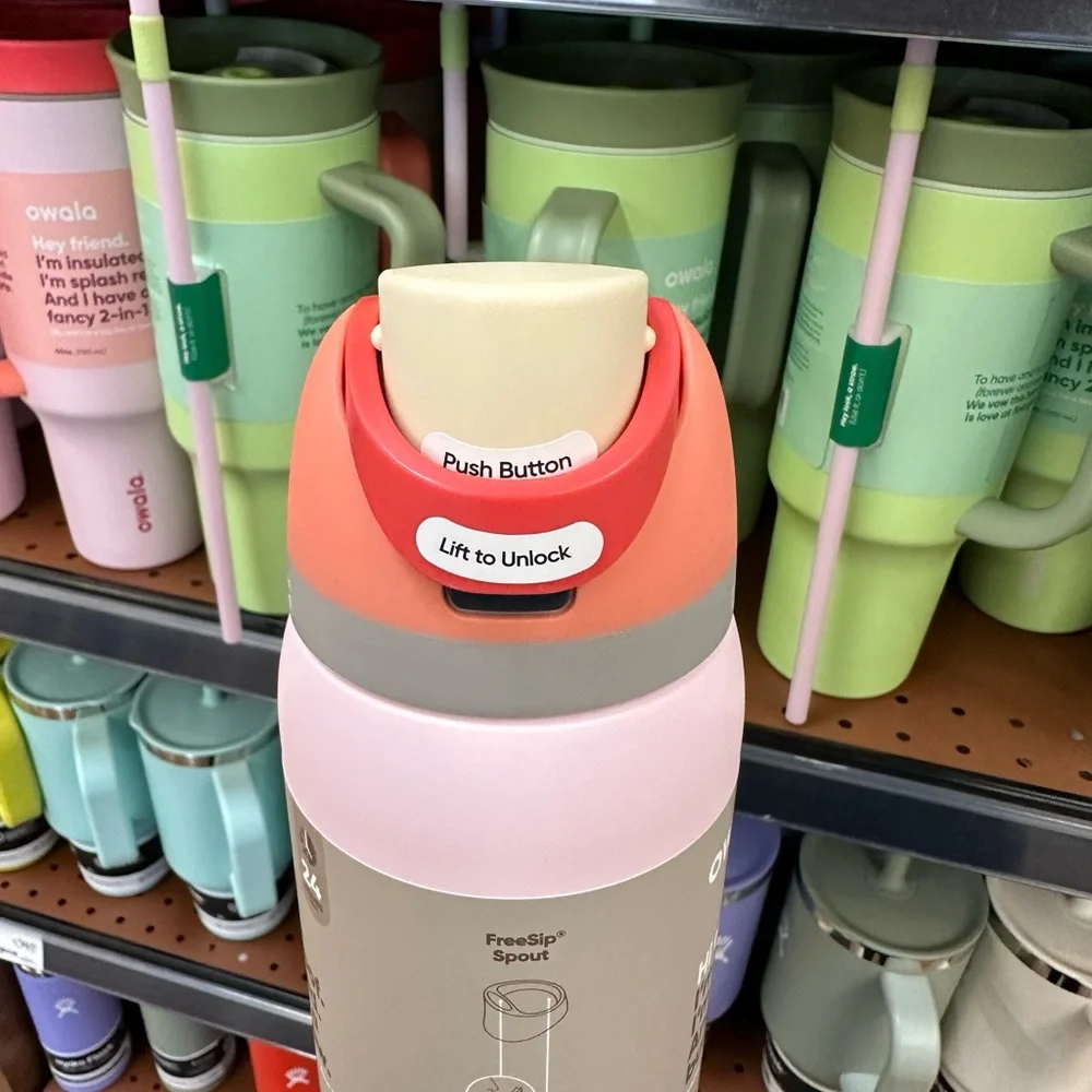 Owala Freesip 32oz Water Bottle Whole Foods Exclusive Peachy Rose NEW!!! - Picture 6 of 8